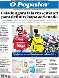 Capa do jornal O Popular 16/06/2025