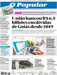 Capa do jornal O Popular 16/12/2025