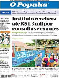 Capa do jornal O Popular 17/11/2025