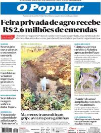 Capa do jornal O Popular 18/06/2025