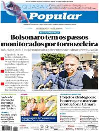 Capa do jornal O Popular 19/07/2025