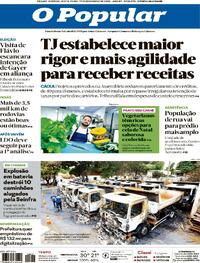 Capa do jornal O Popular 19/12/2025