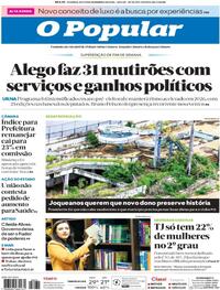 Capa do jornal O Popular 20/12/2025