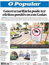 Capa do jornal O Popular 21/04/2025