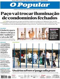 Capa do jornal O Popular 21/05/2025