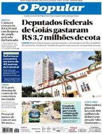 Capa do jornal O Popular 21/07/2025