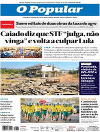 Capa do jornal O Popular 23/07/2025
