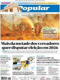 Capa do jornal O Popular 23/08/2025