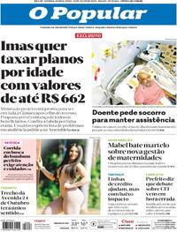 Capa do jornal O Popular 24/07/2025