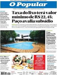 Capa do jornal O Popular 24/12/2025