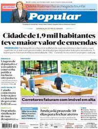 Capa do jornal O Popular 26/04/2025