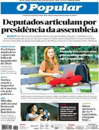 Capa do jornal O Popular 26/05/2025