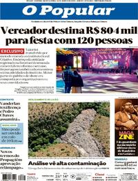 Capa do jornal O Popular 26/06/2025
