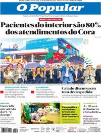 Capa do jornal O Popular 26/09/2025