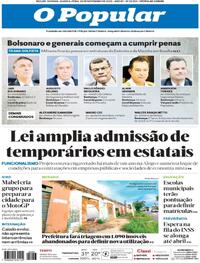 Capa do jornal O Popular 26/11/2025