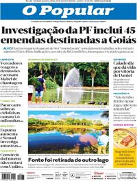 Capa do jornal O Popular 27/08/2025