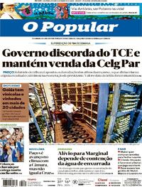 Capa do jornal O Popular 27/09/2025