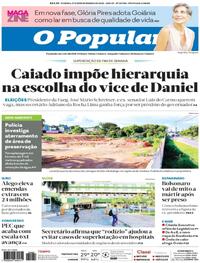 Capa do jornal O Popular 27/12/2025