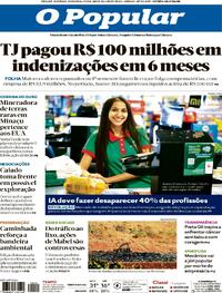Capa do jornal O Popular 28/07/2025