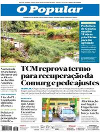 Capa do jornal O Popular 28/10/2025