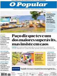 Capa do jornal O Popular 29/05/2025