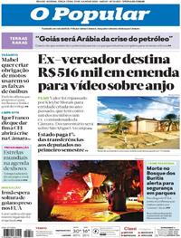 Capa do jornal O Popular 29/07/2025