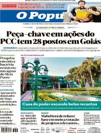 Capa do jornal O Popular 30/08/2025