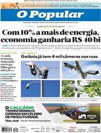 Capa do jornal O Popular 31/05/2025