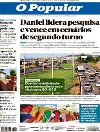 Capa do jornal O Popular 01/05/2026