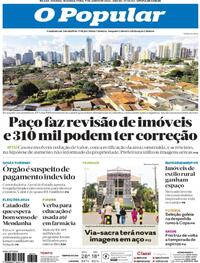 Capa do jornal O Popular 01/06/2026