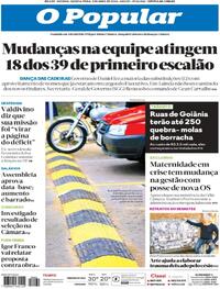 Capa do jornal O Popular 02/04/2026