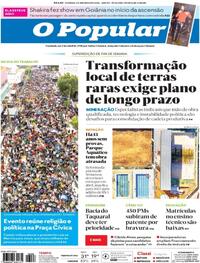 Capa do jornal O Popular 02/05/2026