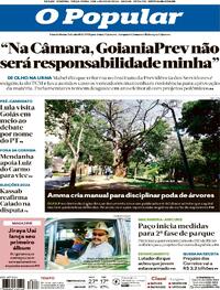 Capa do jornal O Popular 02/06/2026