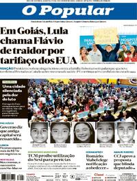 Capa do jornal O Popular 03/06/2026