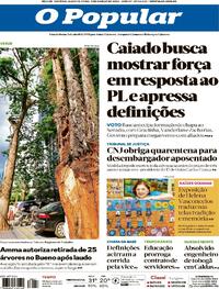 Capa do jornal O Popular 04/03/2026
