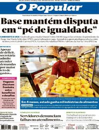 Capa do jornal O Popular 04/05/2026
