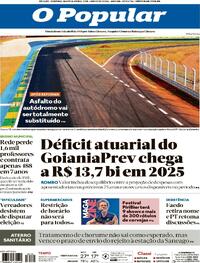 Capa do jornal O Popular 04/06/2026