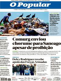 Capa do jornal O Popular 05/01/2026