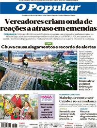 Capa do jornal O Popular 06/01/2026