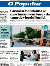 Capa do jornal O Popular 06/03/2026