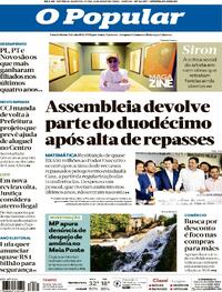 Capa do jornal O Popular 06/05/2026