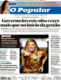 Capa do jornal O Popular 07/02/2026