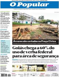 Capa do jornal O Popular 09/01/2026