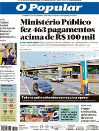 Capa do jornal O Popular 09/02/2026