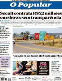 Capa do jornal O Popular 09/06/2026
