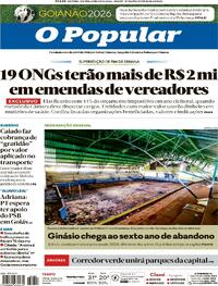 Capa do jornal O Popular 10/01/2026