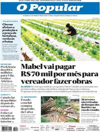 Capa do jornal O Popular 10/02/2026