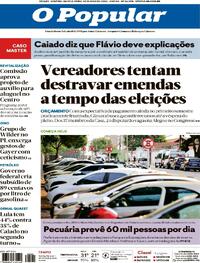 Capa do jornal O Popular 14/05/2026