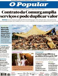 Capa do jornal O Popular 15/04/2026