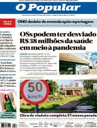 Capa do jornal O Popular 16/04/2026